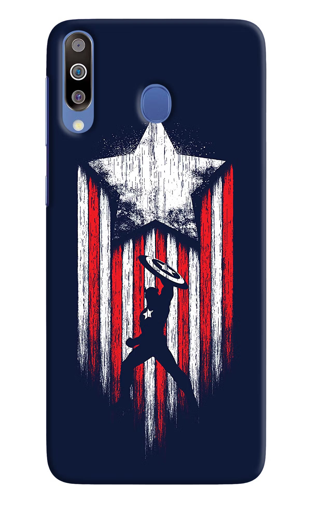 Captain America Marvel Art Samsung M30/A40s Hard Case Back Cover by Casekaro