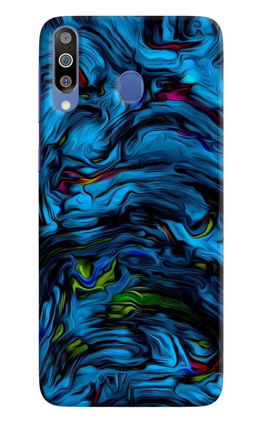 Dark Blue Abstract Samsung M30/A40s Back Cover