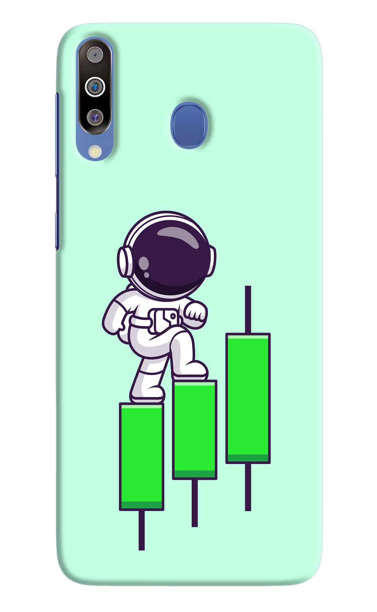 Astronaut Trader Samsung M30/A40s Hard Case Back Cover by Casekaro