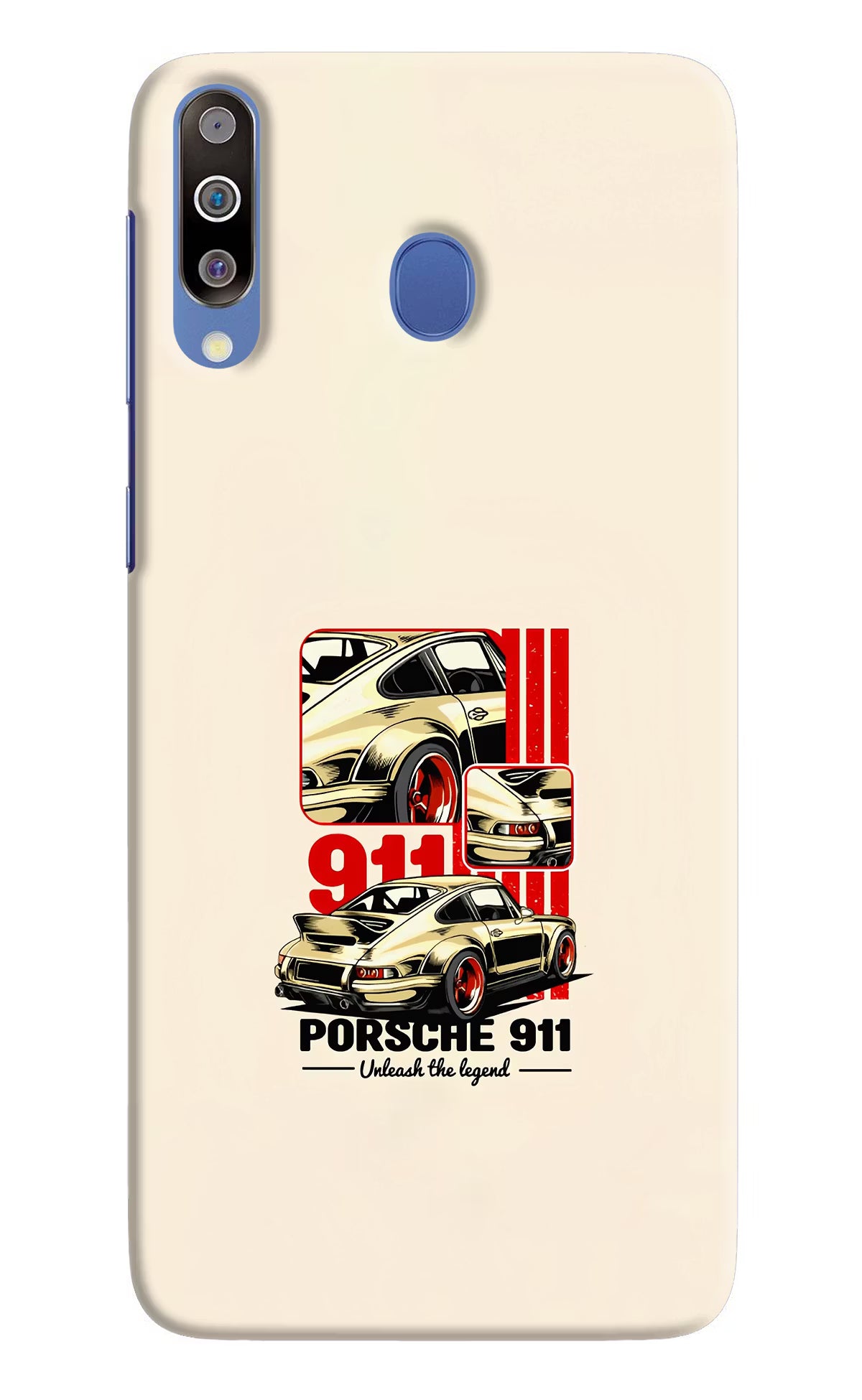 Classic Porsche 911 Samsung M30/A40s Hard Case Back Cover by Casekaro