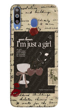 I am just a girl Samsung M30/A40s Hard Case Back Cover by Casekaro