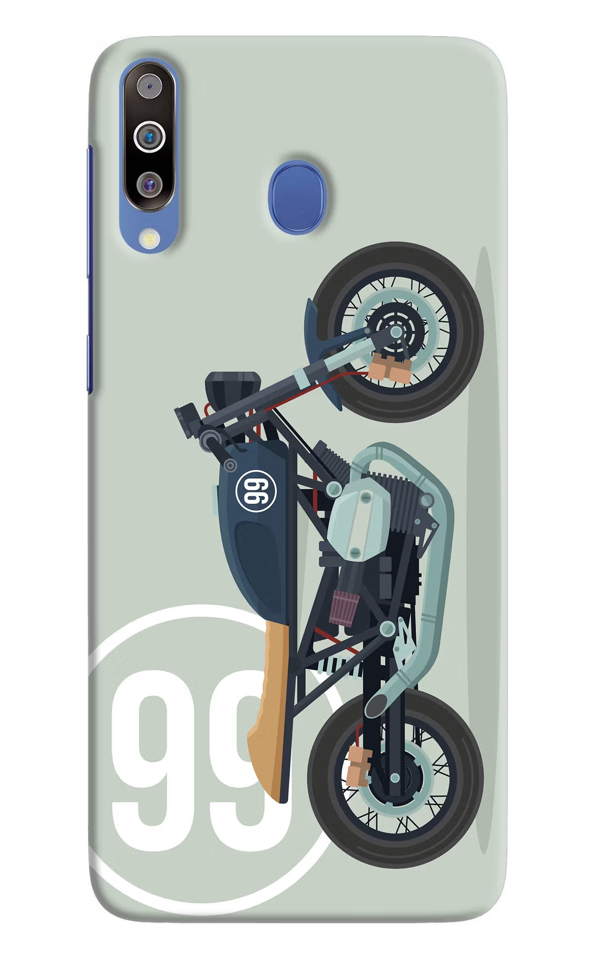 Classic Cafe Racer 99 Samsung M30/A40s Hard Case Back Cover by Casekaro