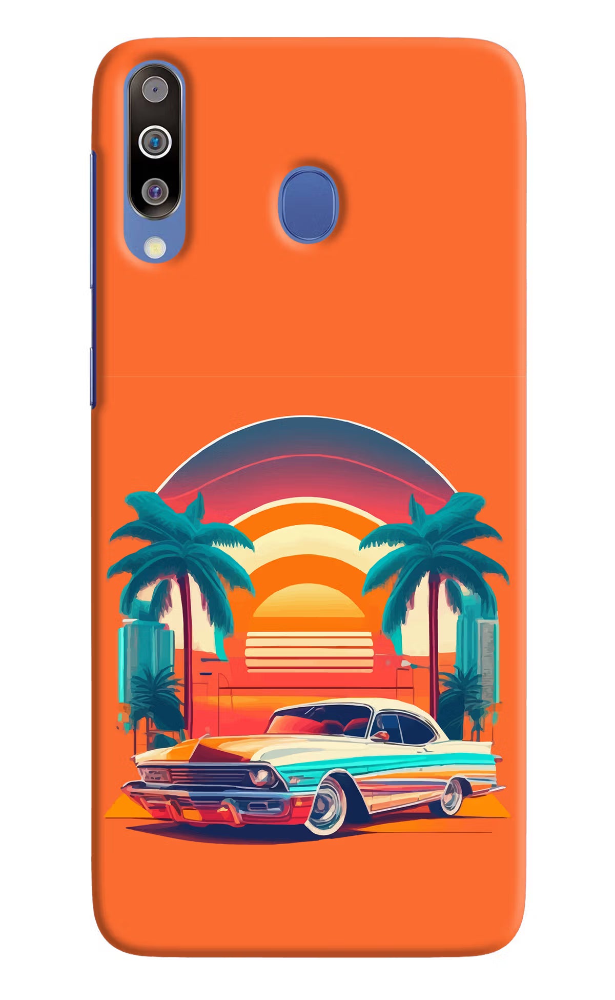 Palm Drive 80s Samsung M30/A40s Hard Case Back Cover by Casekaro