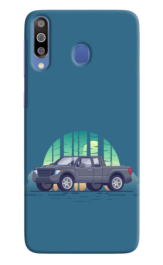 Retro Garage Vibe Samsung M30/A40s Hard Case Back Cover by Casekaro