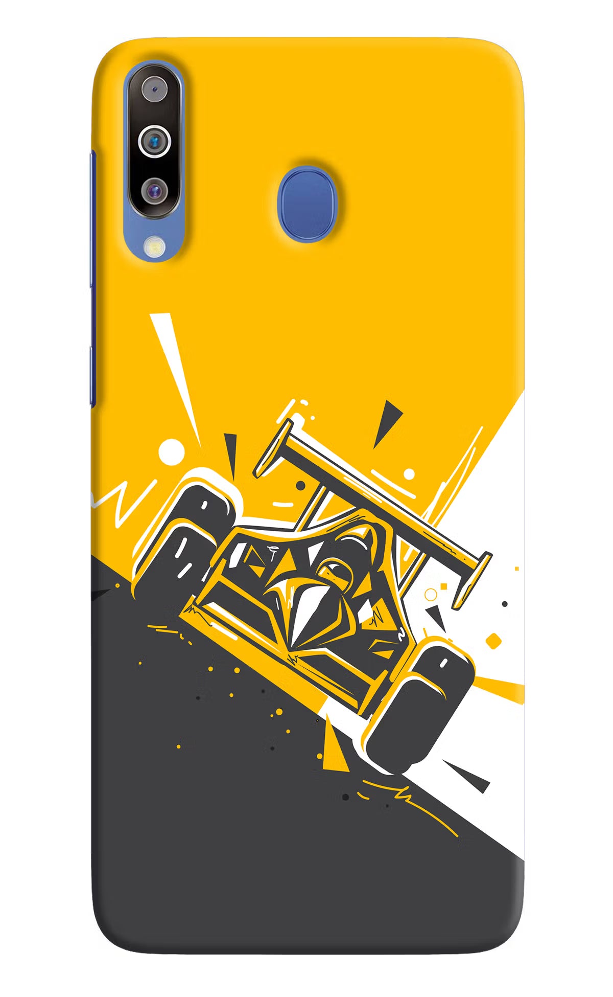 Track King Samsung M30/A40s Hard Case Back Cover by Casekaro