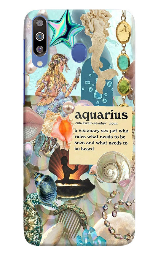 Aquarius Zodiac Samsung M30/A40s Hard Case Back Cover by Casekaro