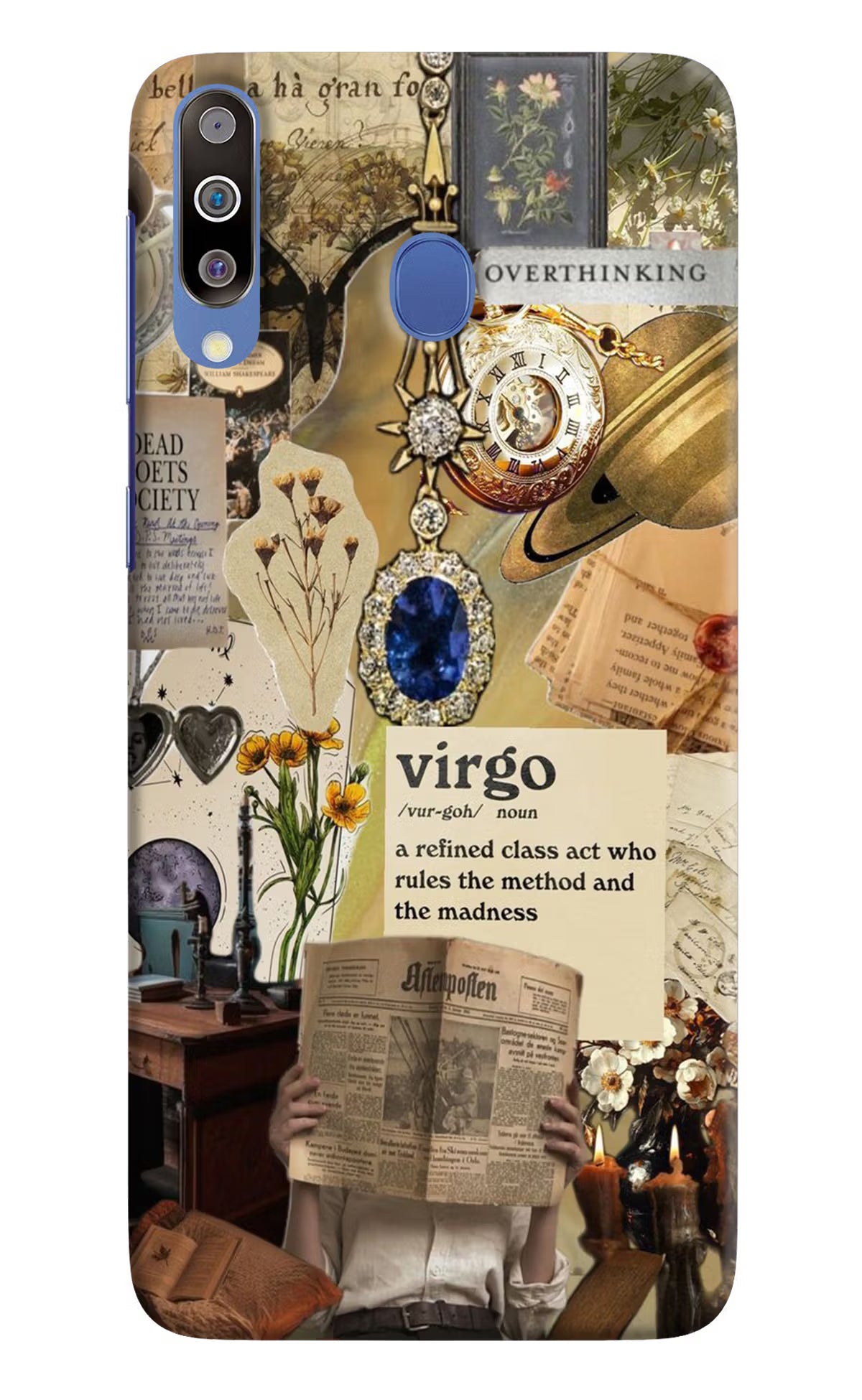 Virgo Zodiac Samsung M30/A40s Hard Case Back Cover by Casekaro
