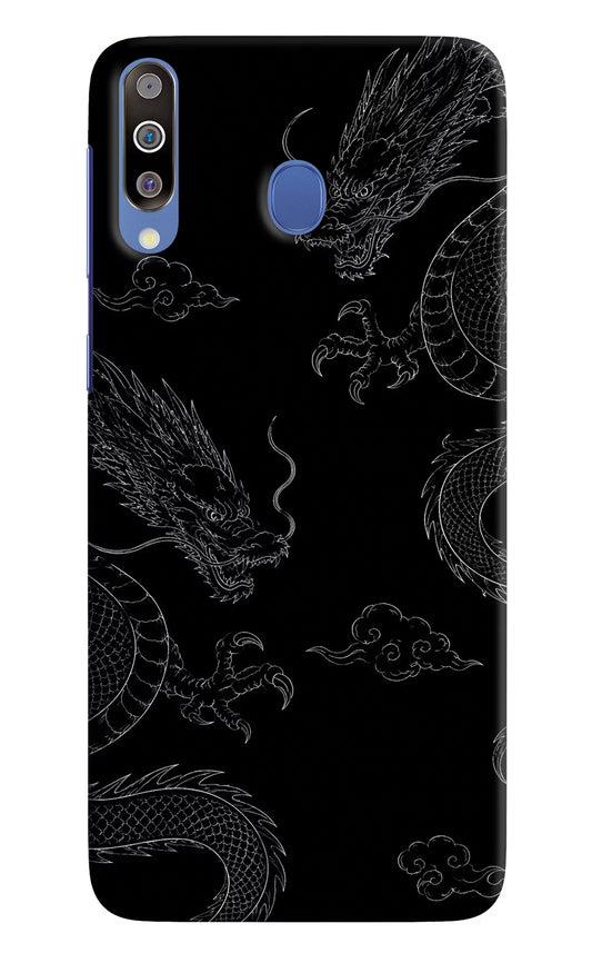 Twin Dragons Samsung M30/A40s Hard Case Back Cover by Casekaro