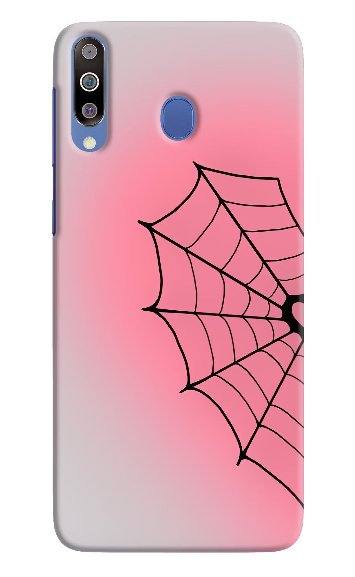 Pink Web Samsung M30/A40s Back Cover