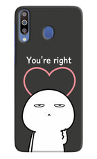 You're Right Samsung M30/A40s Hard Case Back Cover by Casekaro