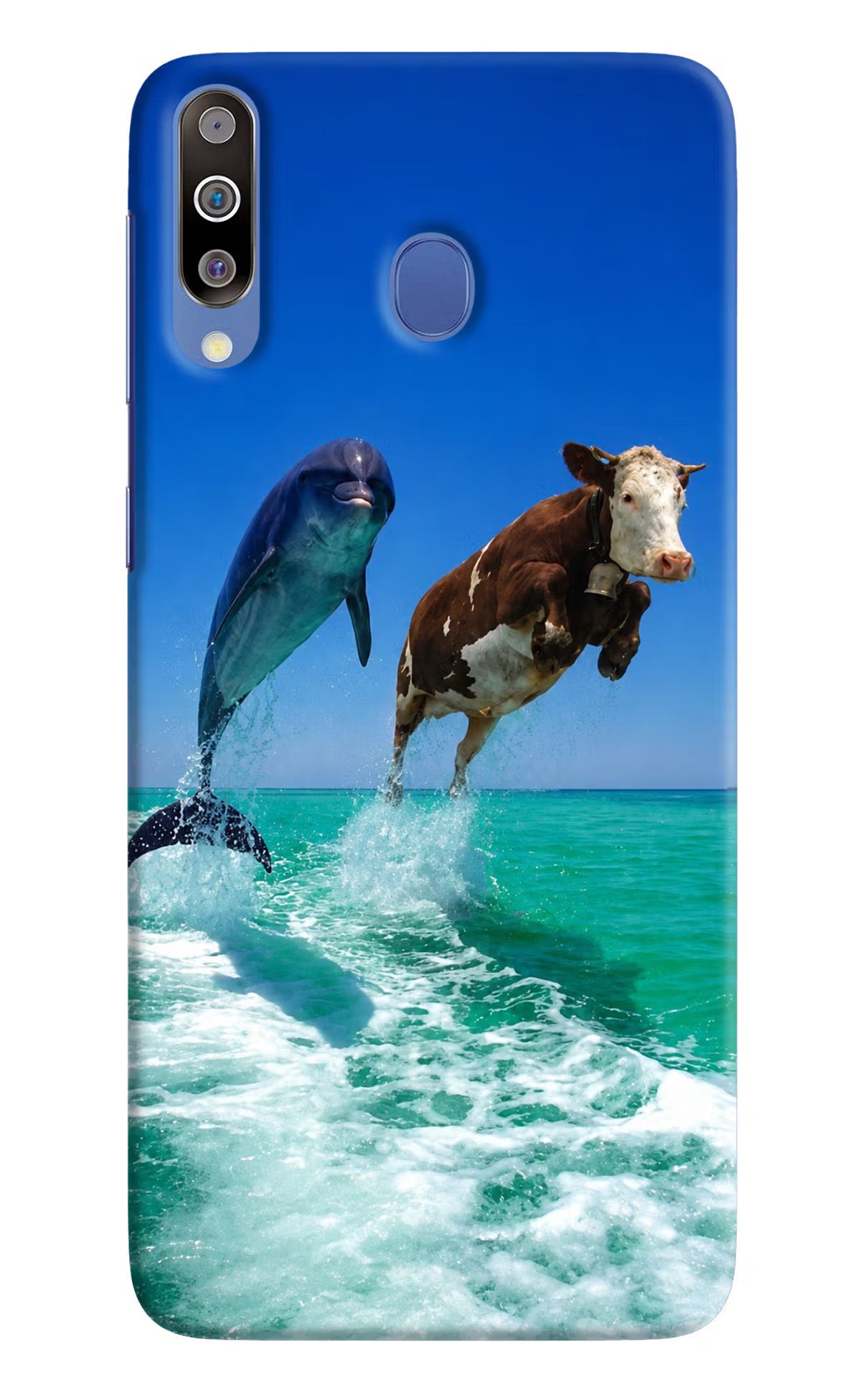 Dolphin vs Cow Samsung M30/A40s Back Cover