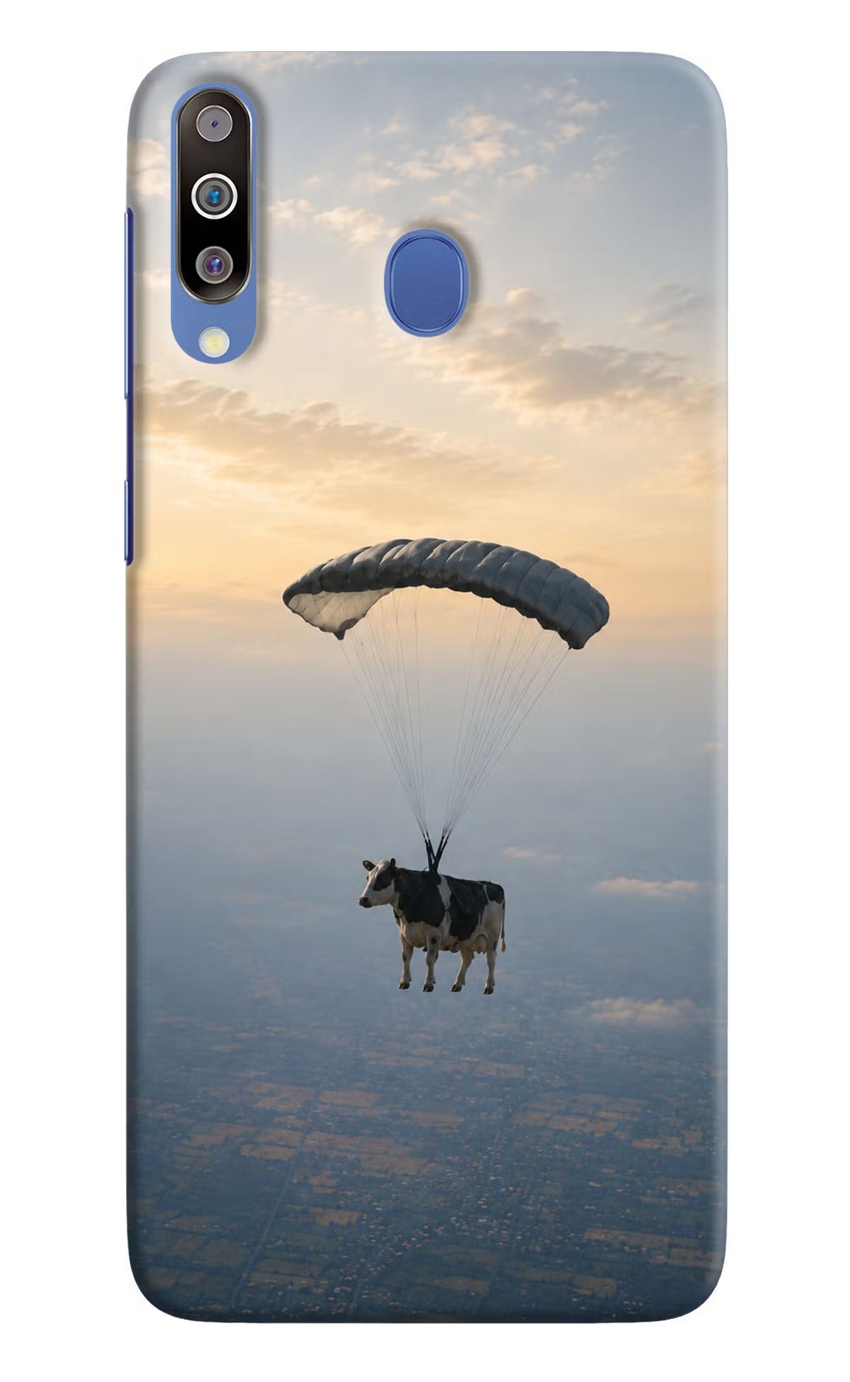 Skydiving Cow Samsung M30/A40s Back Cover