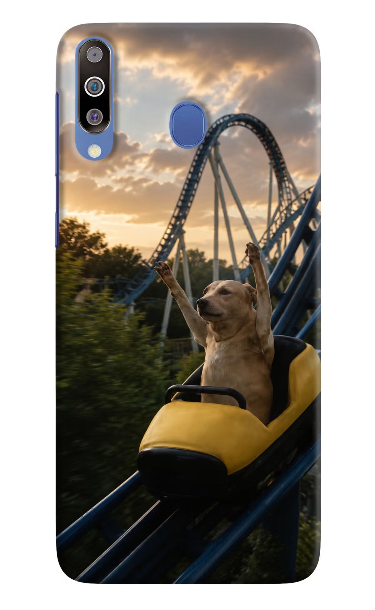 Rollercoaster Dog Samsung M30/A40s Back Cover