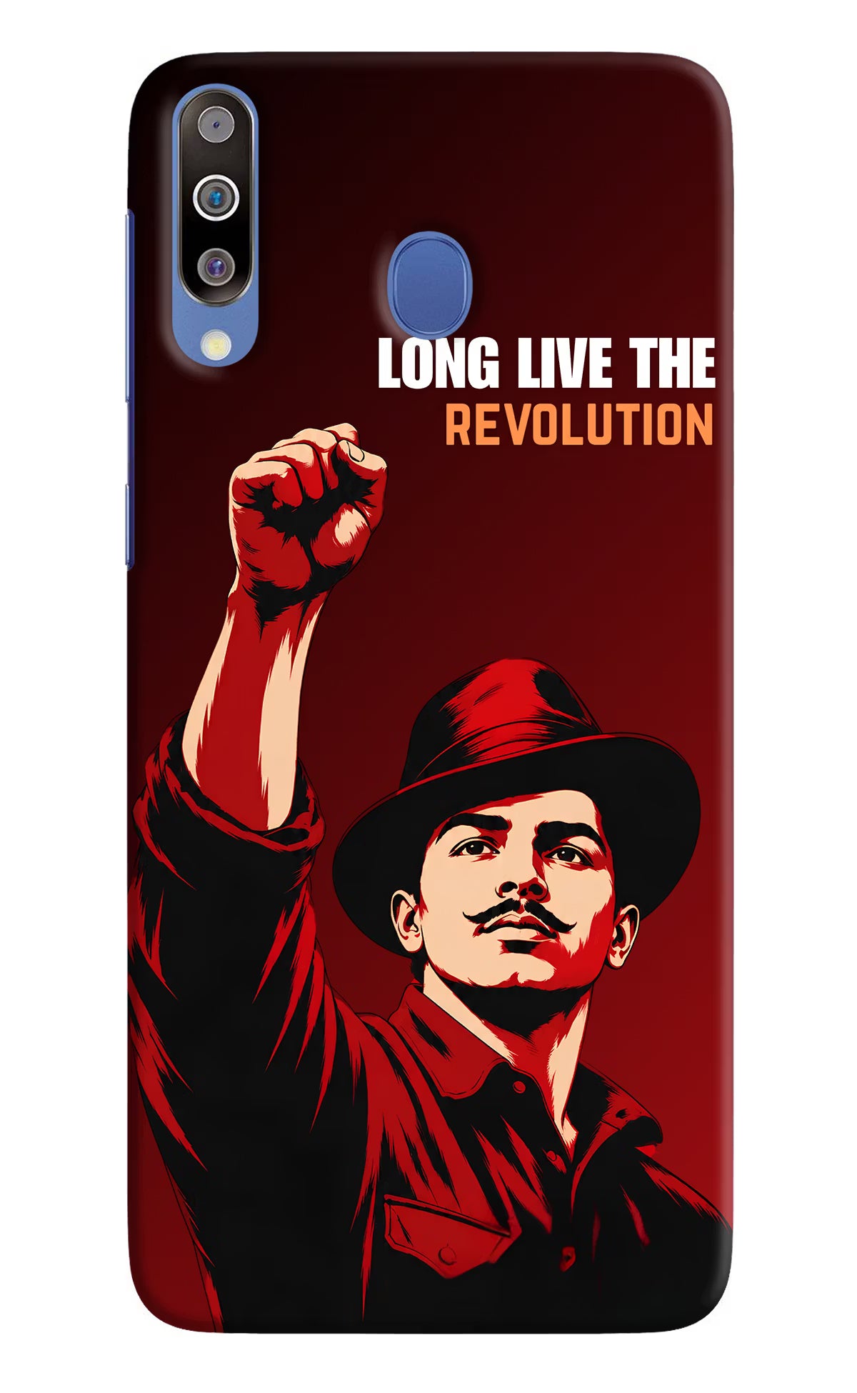 Bhagat Singh Revolution Samsung M30/A40s Back Cover