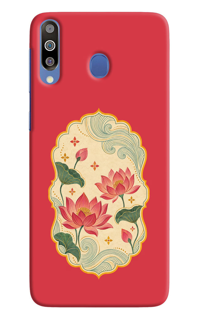 Pink Lotus Samsung M30/A40s Hard Case Back Cover by Casekaro