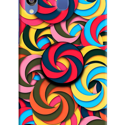 Spiral Pattern Samsung M30/A40s Pop Case by Casekaro
