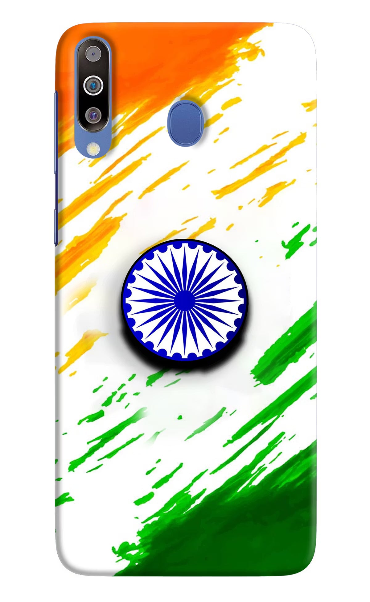Indian Flag Ashoka Chakra Samsung M30/A40s Pop Case by Casekaro