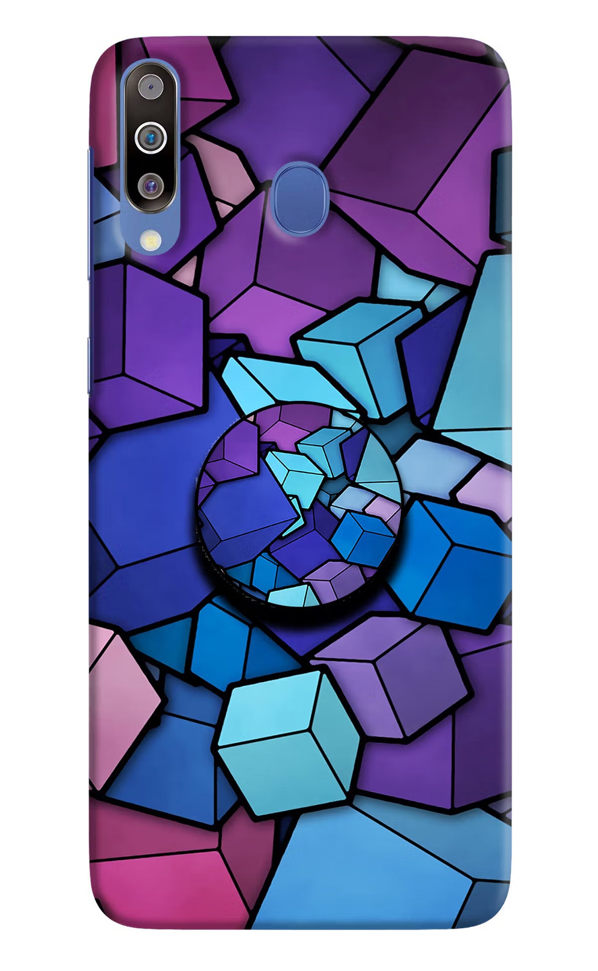 Cubic Abstract Samsung M30/A40s Pop Case by Casekaro