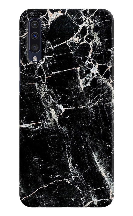 Black Marble Texture Samsung A50/A50s/A30s Hard Case Back Cover by Casekaro