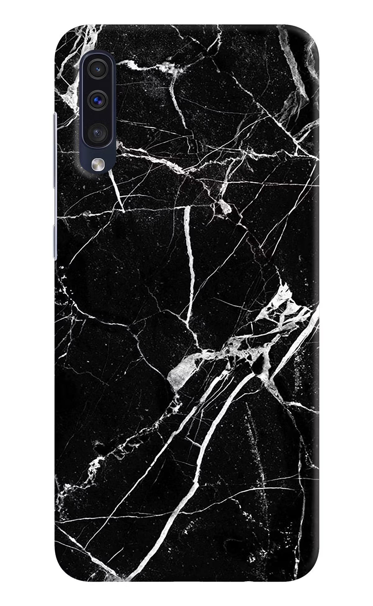 Black Marble Pattern Samsung A50/A50s/A30s Hard Case Back Cover by Casekaro