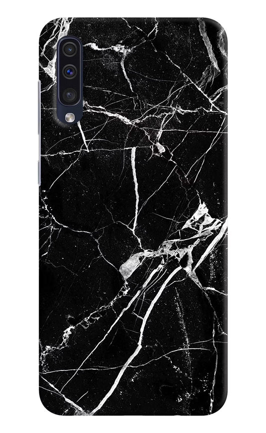 Black Marble Pattern Samsung A50/A50s/A30s Hard Case Back Cover by Casekaro