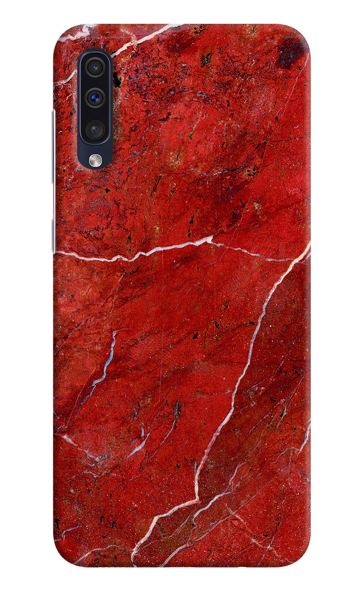 Red Marble Design Samsung A50/A50s/A30s Hard Case Back Cover by Casekaro