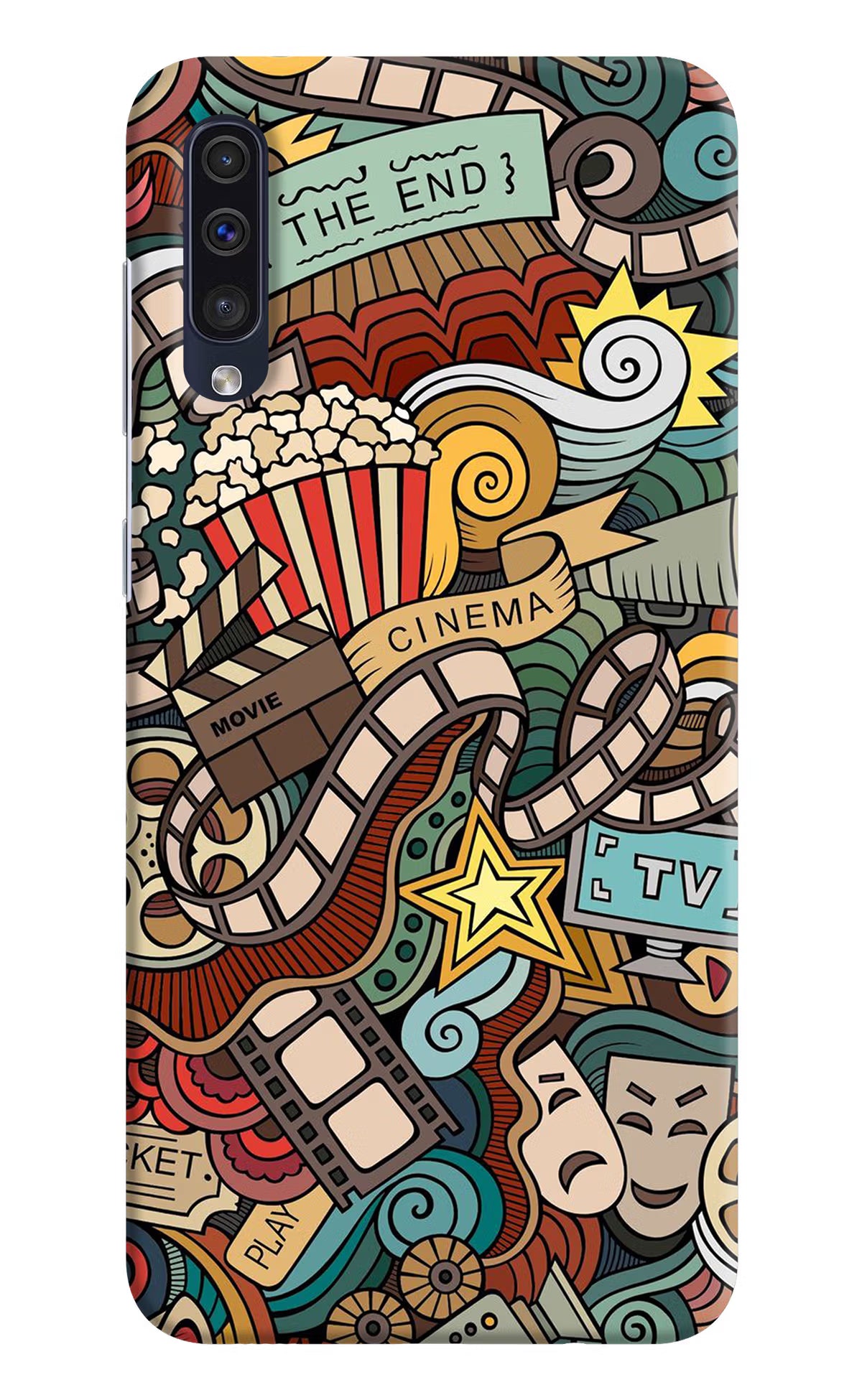 Cinema Abstract Samsung A50/A50s/A30s Hard Case Back Cover by Casekaro