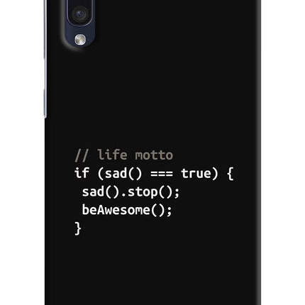 Life Motto Code Samsung A50/A50s/A30s Hard Case Back Cover by Casekaro