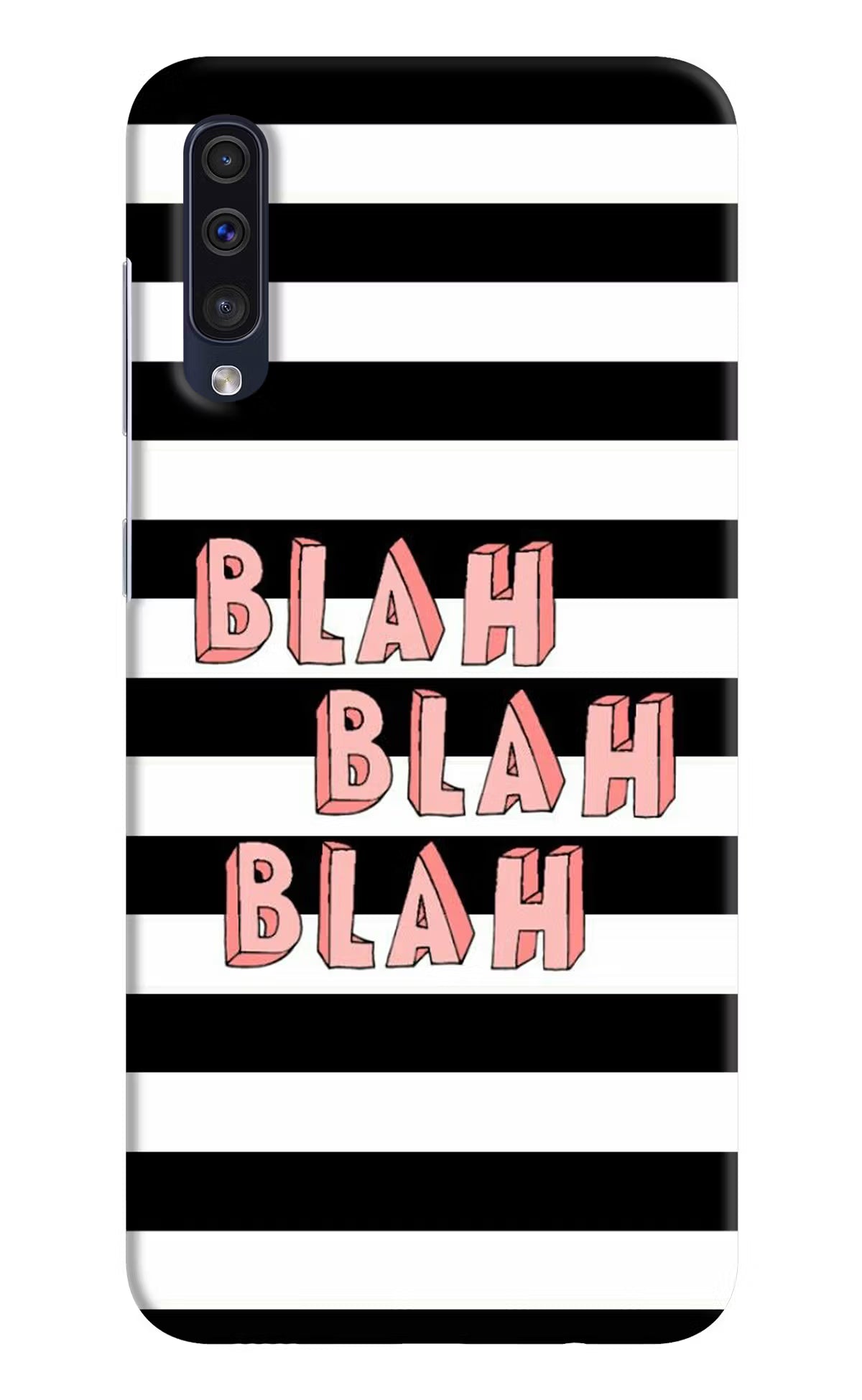 Blah Blah Blah Samsung A50/A50s/A30s Hard Case Back Cover by Casekaro