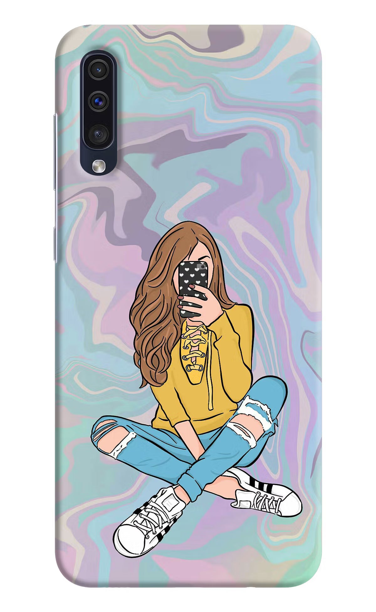 Selfie Girl Samsung A50/A50s/A30s Hard Case Back Cover by Casekaro