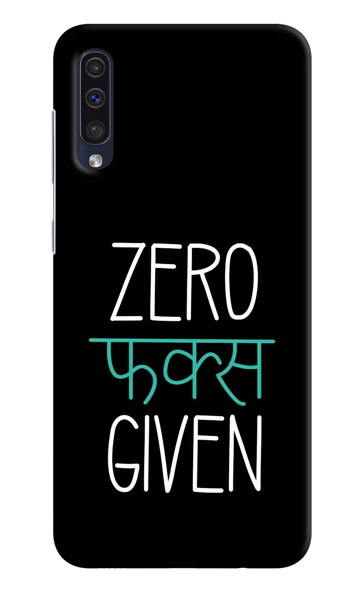 Zero Fucks Given Samsung A50/A50s/A30s Hard Case Back Cover by Casekaro