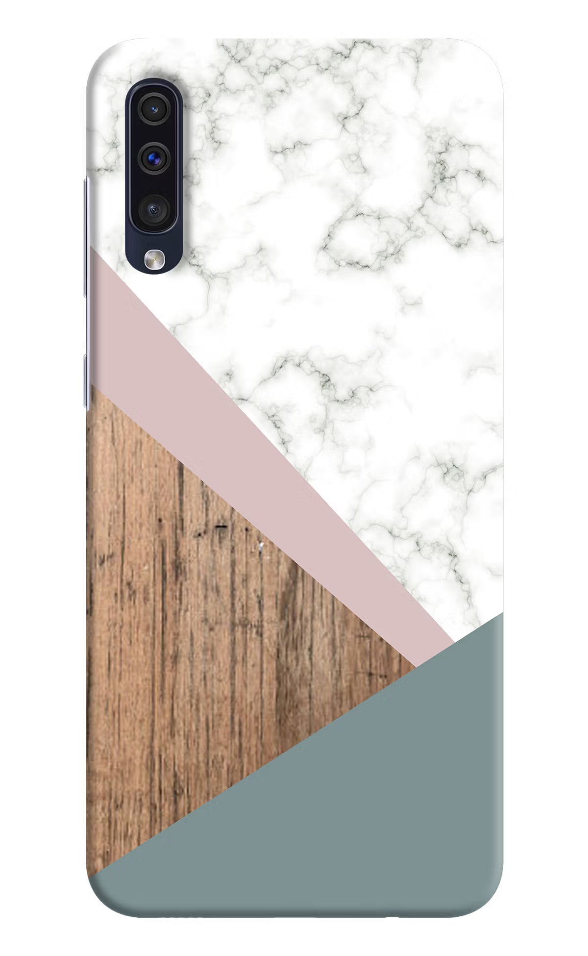 Marble wood Abstract Samsung A50/A50s/A30s Hard Case Back Cover by Casekaro