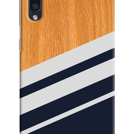 Blue and white wooden Samsung A50/A50s/A30s Hard Case Back Cover by Casekaro