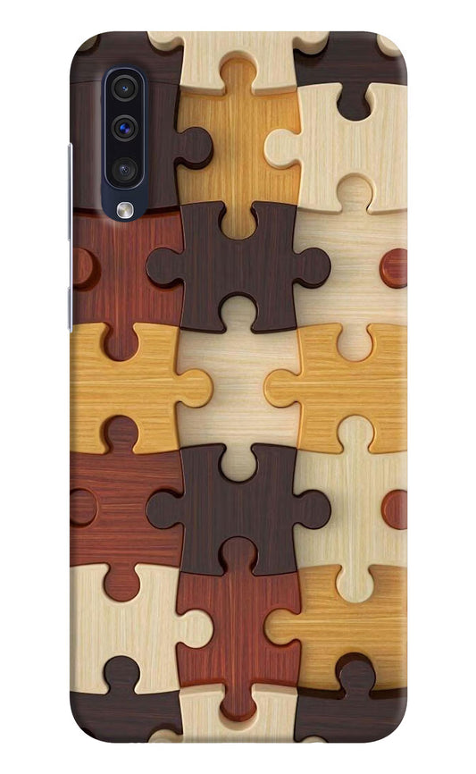 Wooden Puzzle Samsung A50/A50s/A30s Hard Case Back Cover by Casekaro