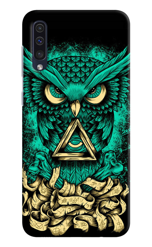 Green Owl Samsung A50/A50s/A30s Hard Case Back Cover by Casekaro