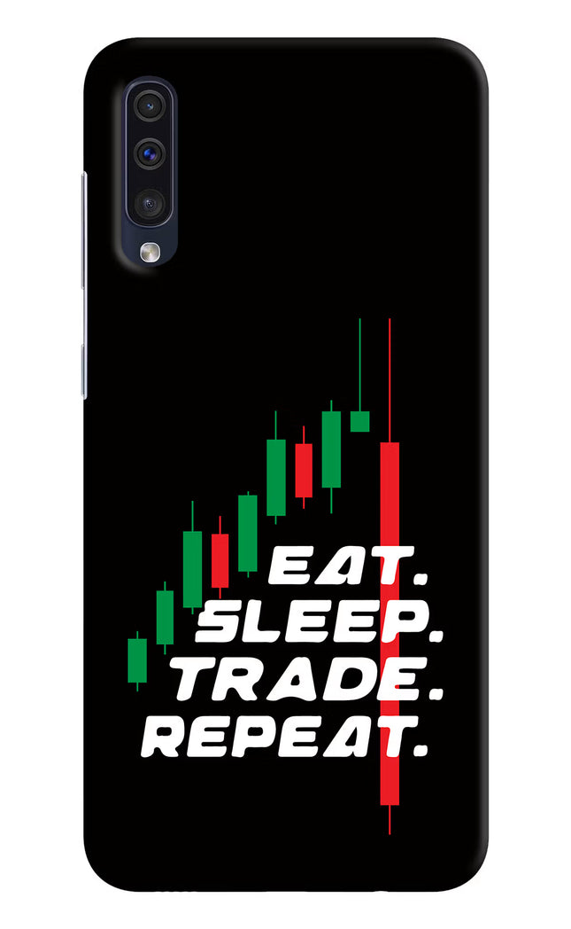 Eat Sleep Trade Repeat Samsung A50/A50s/A30s Hard Case Back Cover by Casekaro