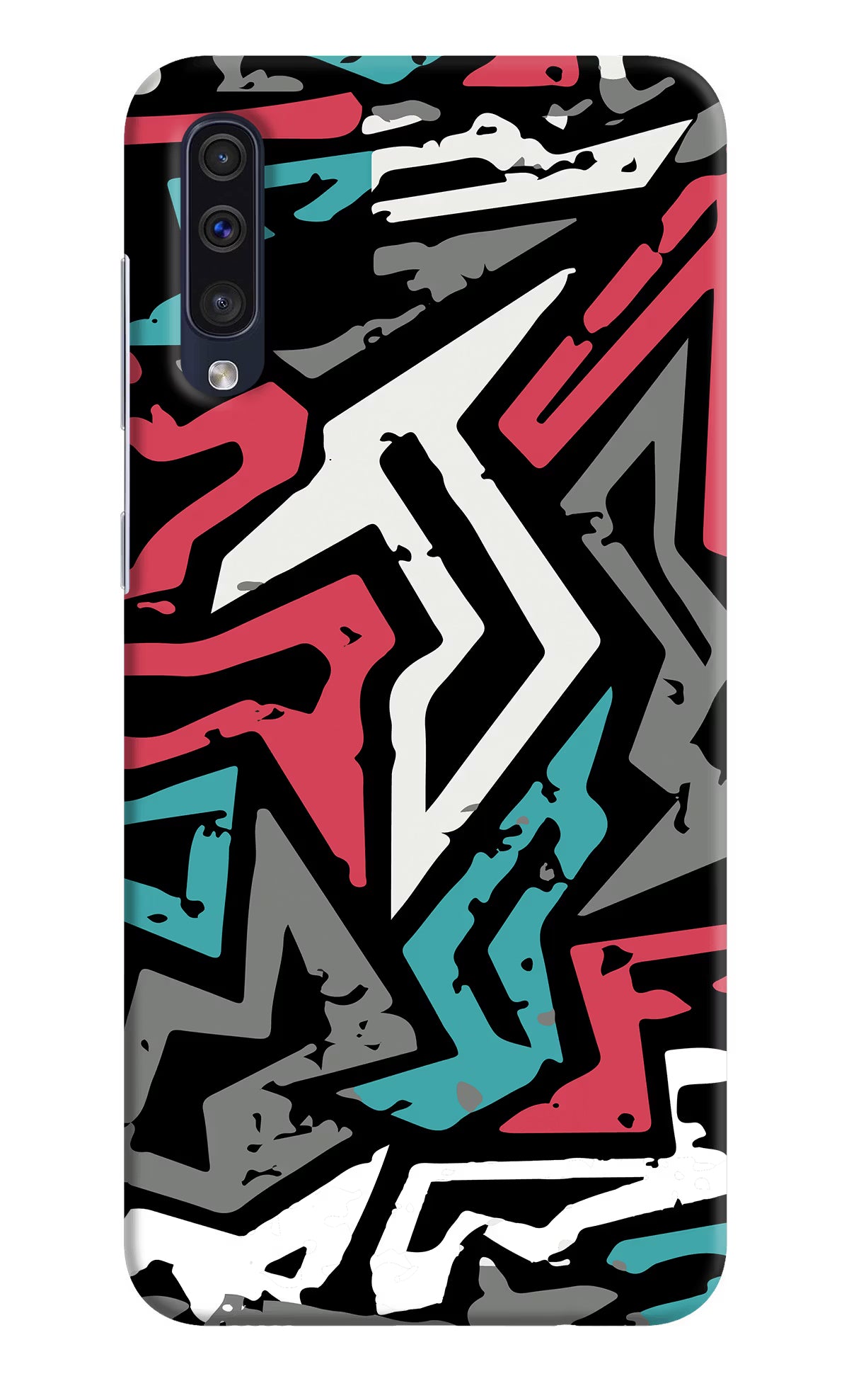 Geometric Graffiti Samsung A50/A50s/A30s Hard Case Back Cover by Casekaro
