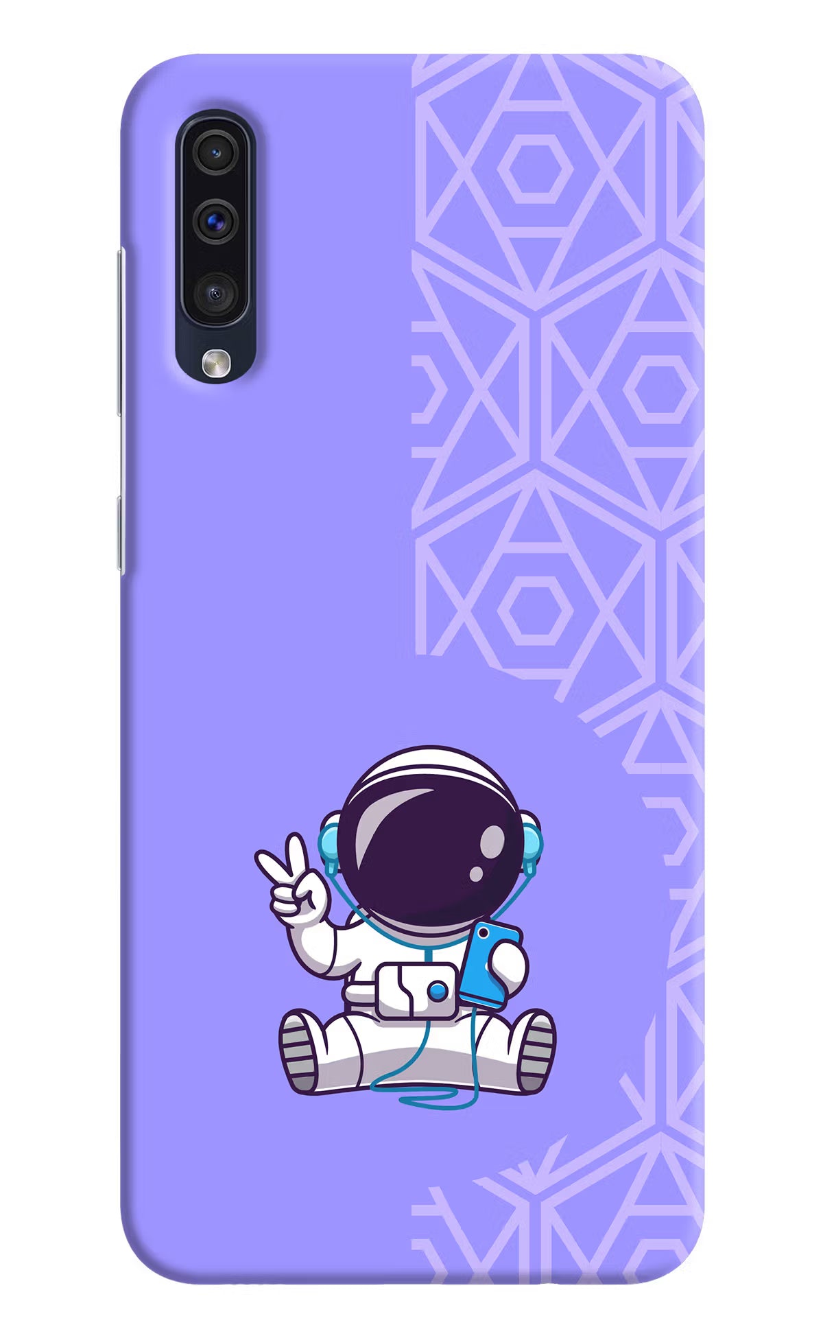 Cute Astronaut Chilling Samsung A50/A50s/A30s Hard Case Back Cover by Casekaro