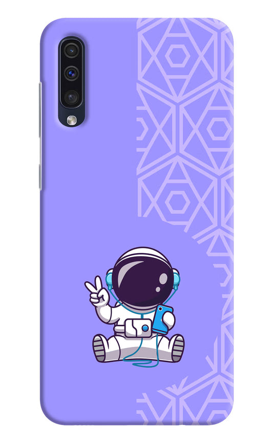 Cute Astronaut Chilling Samsung A50/A50s/A30s Hard Case Back Cover by Casekaro