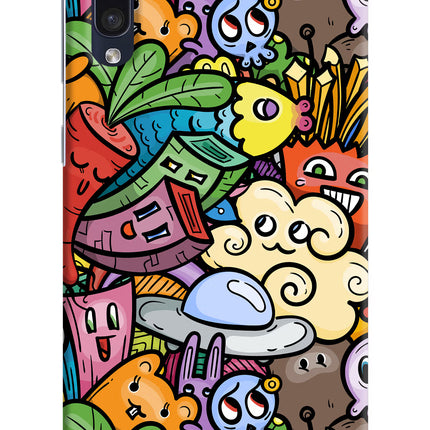 Veggie Doodle Samsung A50/A50s/A30s Hard Case Back Cover by Casekaro