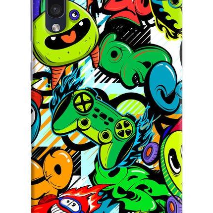 Game Doodle Samsung A50/A50s/A30s Hard Case Back Cover by Casekaro