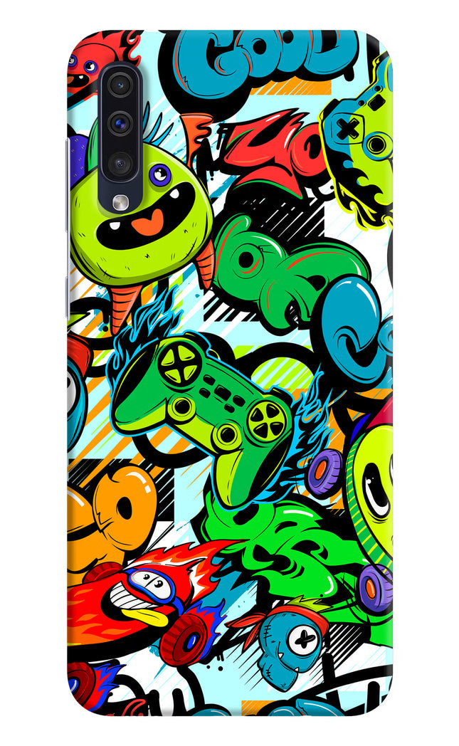 Game Doodle Samsung A50/A50s/A30s Hard Case Back Cover by Casekaro