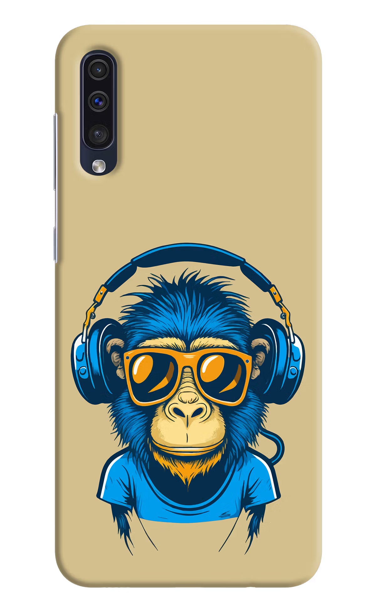 Monkey Headphone Samsung A50/A50s/A30s Hard Case Back Cover by Casekaro