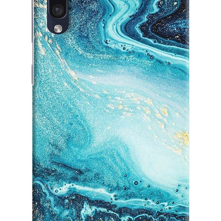 Blue Glitter Marble Samsung A50/A50s/A30s Hard Case Back Cover by Casekaro
