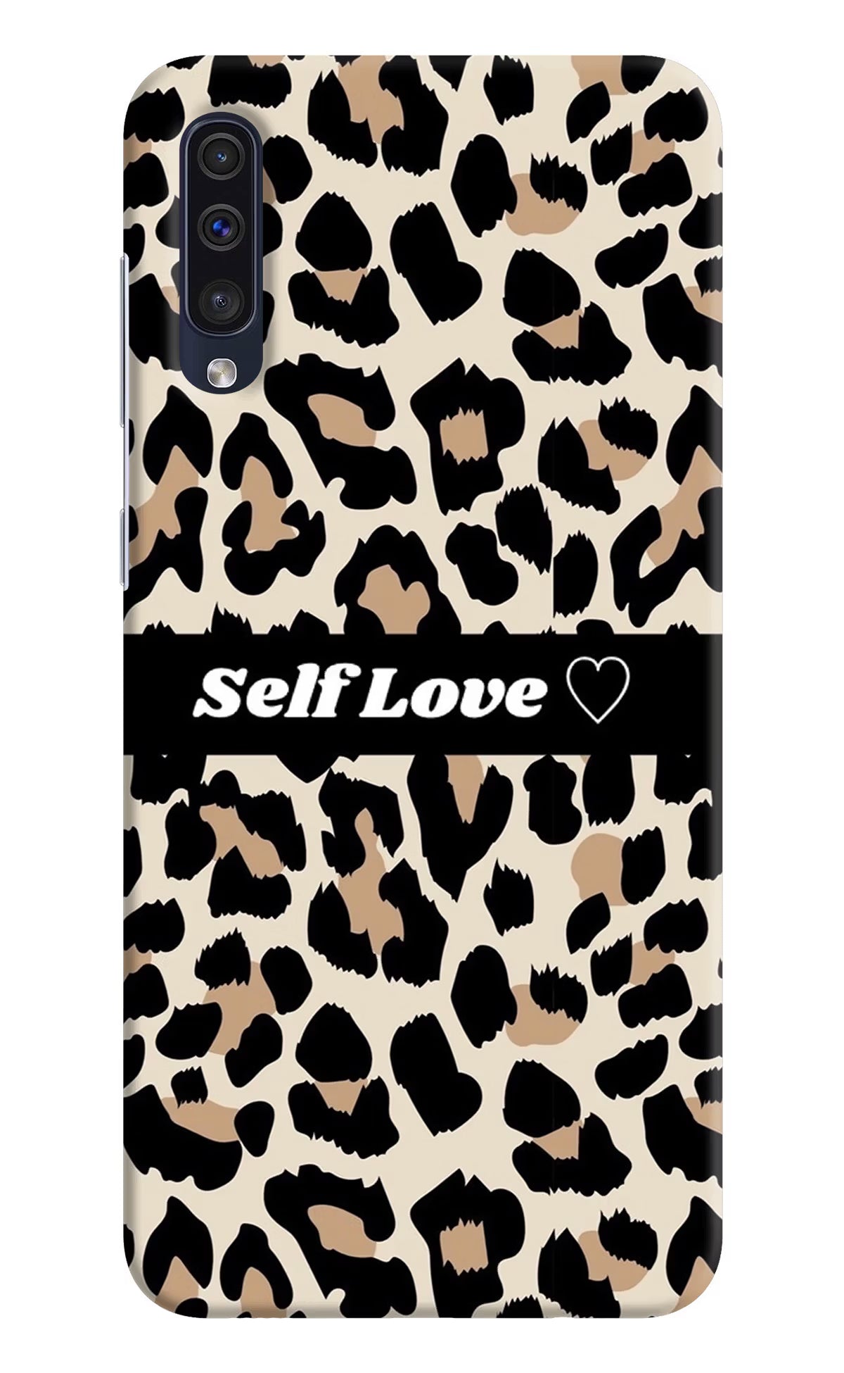 Leopard Print Self Love Samsung A50/A50s/A30s Hard Case Back Cover by Casekaro