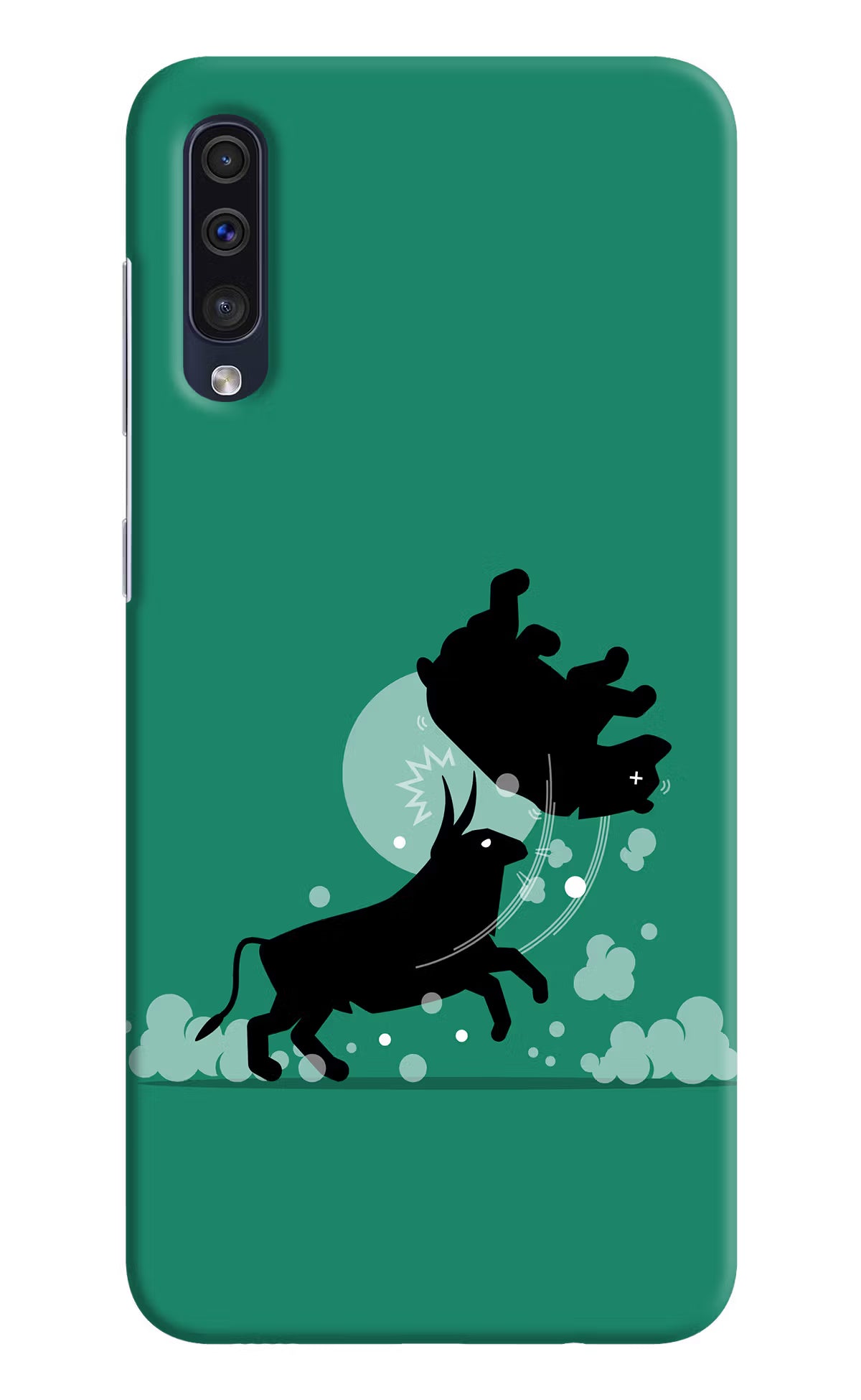 Bull Conqueror Samsung A50/A50s/A30s Hard Case Back Cover by Casekaro