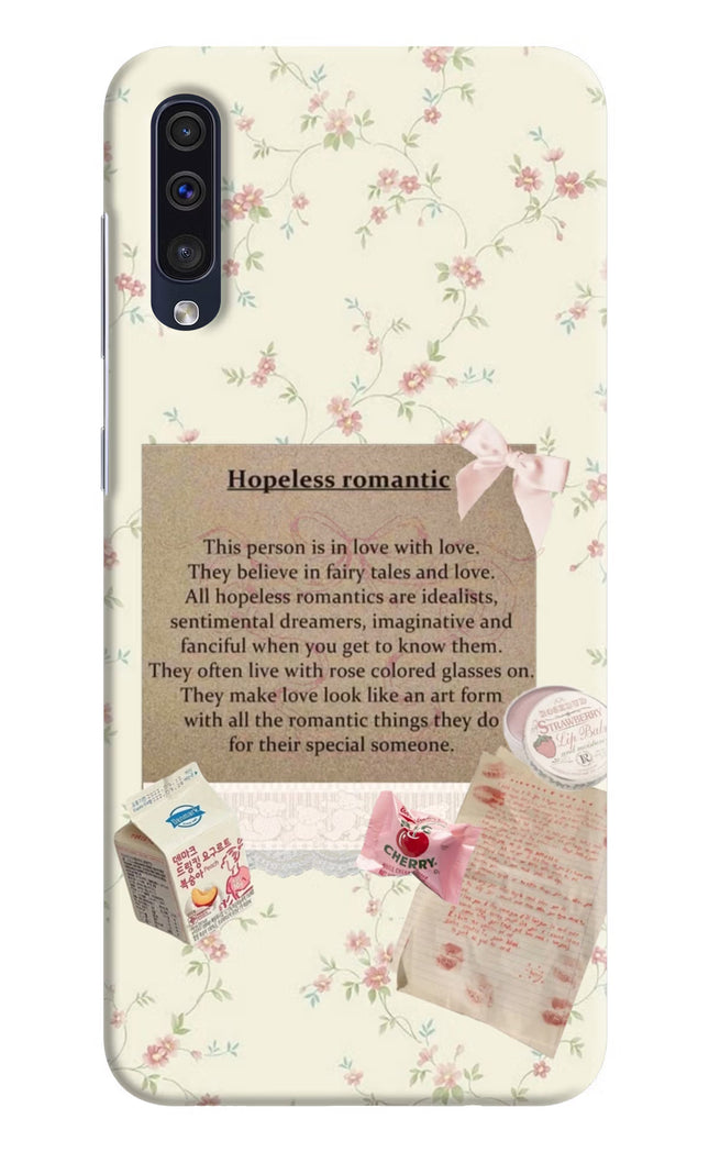 Hopeless Romantic Samsung A50/A50s/A30s Hard Case Back Cover by Casekaro