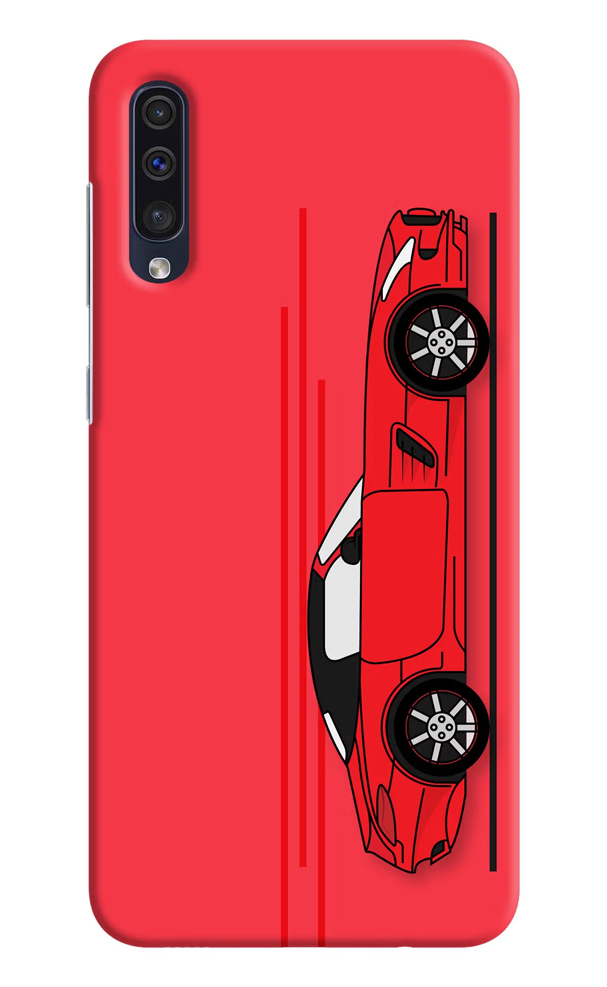 Red Velocity Samsung A50/A50s/A30s Hard Case Back Cover by Casekaro