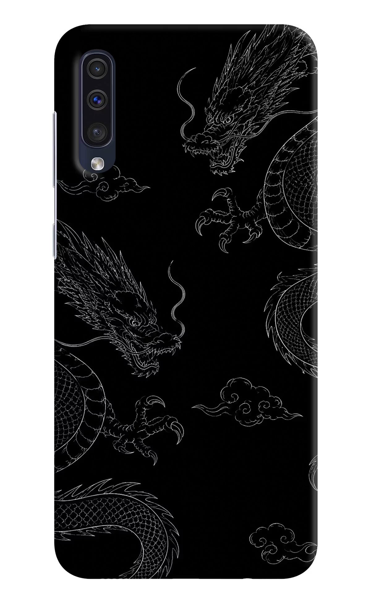 Twin Dragons Samsung A50/A50s/A30s Hard Case Back Cover by Casekaro