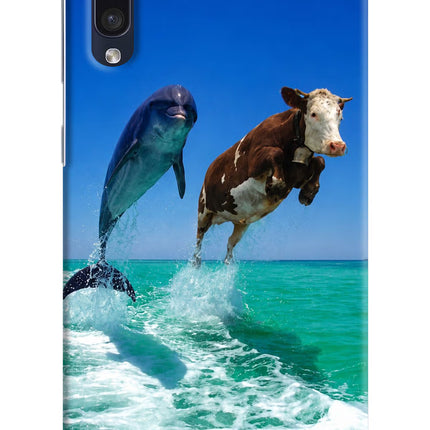 Dolphin vs Cow Samsung A50/A50s/A30s Hard Case Back Cover by Casekaro